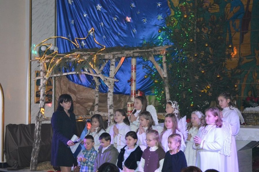 Jasełka 2012-2013, Strzyganiec, Kościół Podwyższenia Krzyża Świętego na Strzygańcu