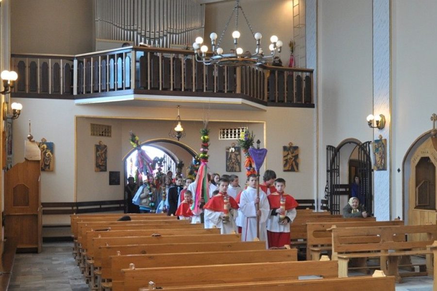 NIEDZIELA PALMOWA 2012, Strzyganiec, Kościół Podwyższenia Krzyża Świętego na Strzygańcu