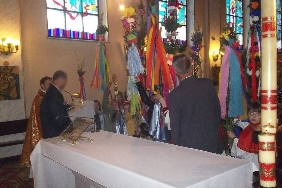 NIEDZIELA PALMOWA 2014, Strzyganiec, Kościół Podwyższenia Krzyża Świętego na Strzygańcu